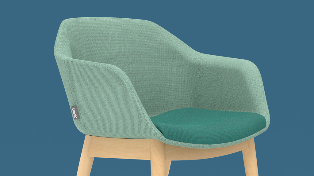 Havana fully upholstered armchairs from Formetiq