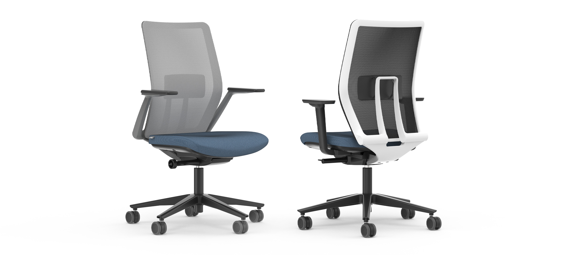 Monza mesh back office task chairs from Formetiq