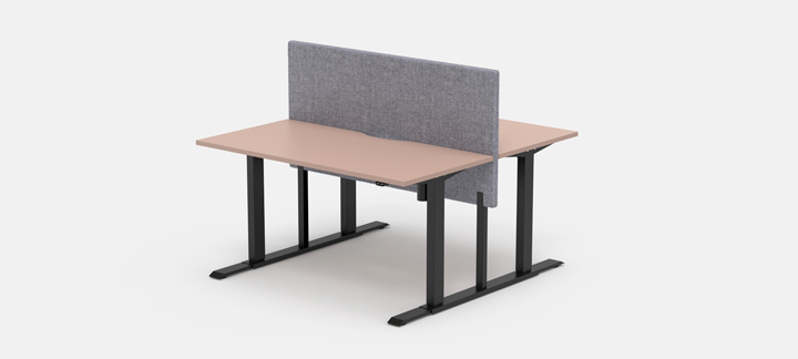 Alto 1 height adjustable bench desks by Formetiq